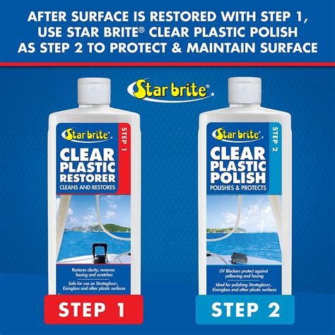 Clear Plastic Restorer Step Starbrite Clear Plastic Restorer