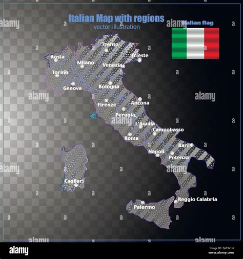 Mapa De Italia Ilustraci N Con Brillante Colorido Mapa Italiano