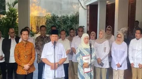 Prabowo Tegaskan KIM All Out Dukung Khofifah Emil Dardak Di Pilgub