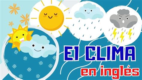 Ejercicios de clima en inglés para niños