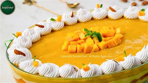 Mango Dessert Creamy Mango Delight Recipe By Sooperchef Youtube