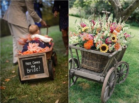 25 Wagon / Wheelbarrow Country Wedding Ideas | Deer Pearl Flowers