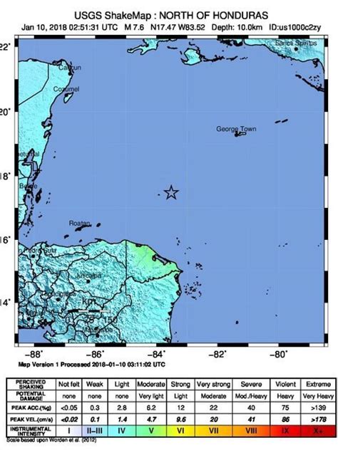 Un Terremoto De Magnitud 7 6 Sacude Honduras Y La Región Del Caribe