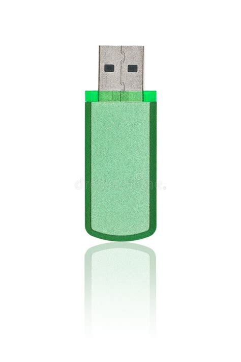 Green Usb Isolated On White Stock Image Image Of Copy Close 62811561