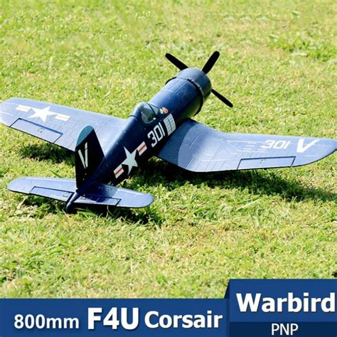 FMS Mini Avion Radiocommandé Warbird F4U Corsair V2 Bleu PNP Modèle