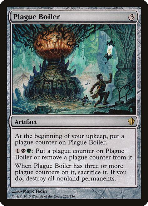 Plague Boiler · Commander 2013 C13 254 · Scryfall Magic The