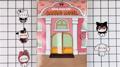 [paperdiy] How To Make Sanrio Hotel Squishy Book Diy Sanrio Hotel