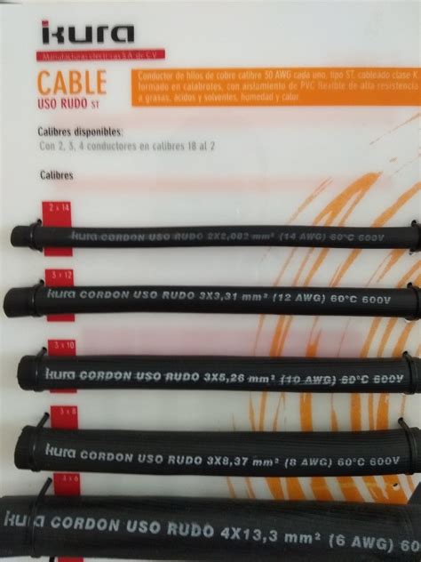 Cable Uso Rudo Cal X Color Amarillo Rollo De Metros Meses Sin