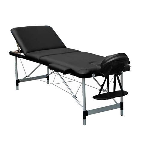 Table De Massage Pliante 3 Zones En Aluminium Réglable Lit De Massage