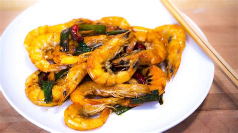 CiCiLi.tv - Chinese Stir Fry Spicy Shrimp Recipe