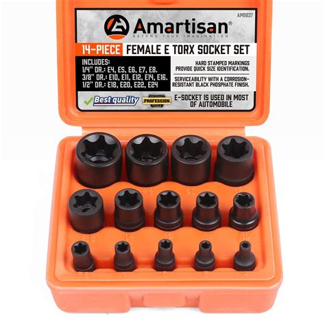 Buy Amartisan Pc Female E Torx Star Socket Set Rail