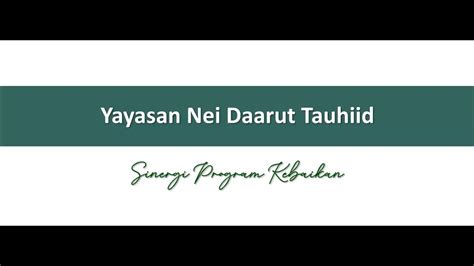 Peresmian Yayasan NEI Daarut Tauhiid Bersama Aa Gym YouTube