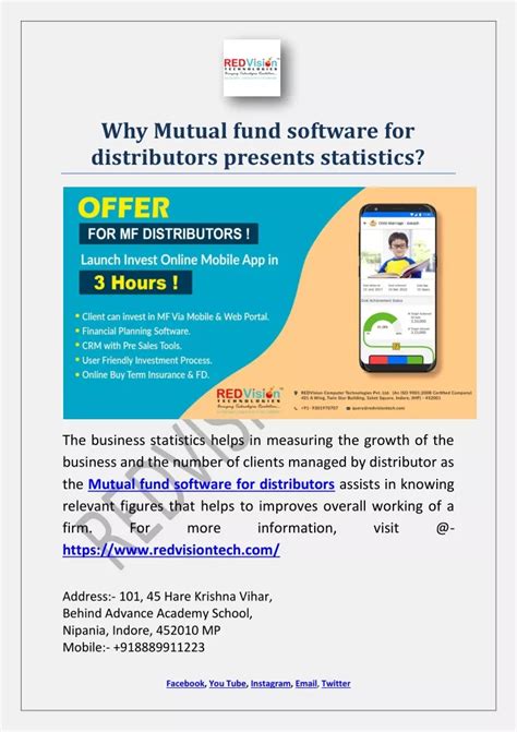 Ppt Why Mutual Fund Software For Distributors Presents Statistics