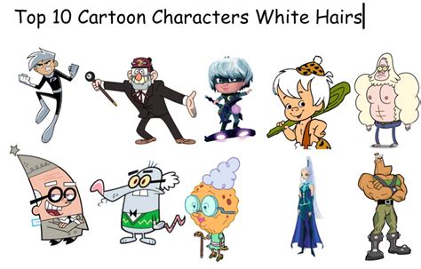 Top 10 Cartoon Characters White Hairs by briancabillan on DeviantArt