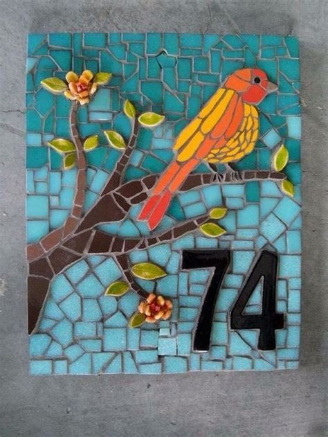 Mosaic Garden Art Mosaic Tile Art Mosaic Stained Mosaic House