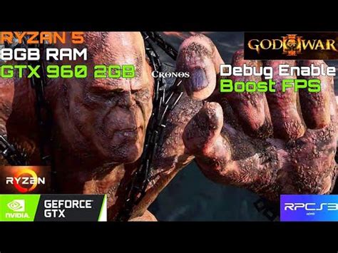 God Of War 3 RPCS3 8GB Ram 2GB Graphics Debug Enable Settings Low End