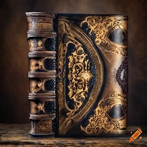 Grimoire Cover With Magical Medieval Antique Design On Craiyon