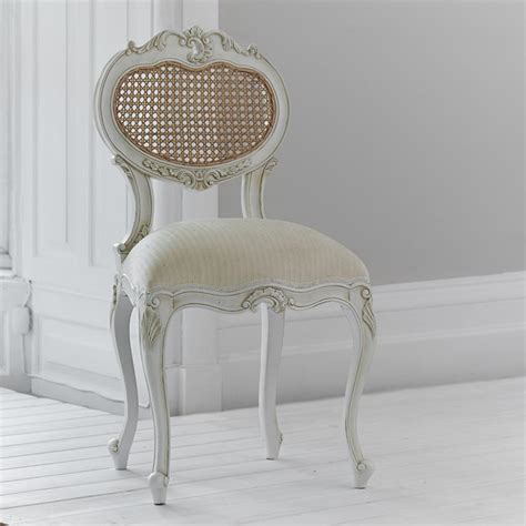 Dressing Table Chair White Winslow Single Brushed Velvet Grey