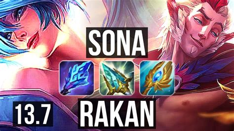 SONA Xayah Vs RAKAN Kai Sa SUP 300 Games 2 4 18 KR Master