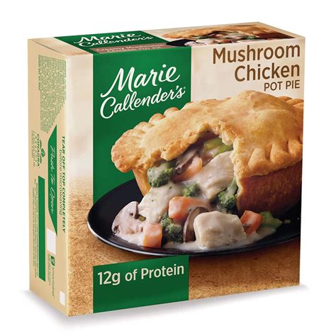 Marie Callenders Frozen Meal Creamy Mushroom Chicken Pot Pie 15 Oz Grocery