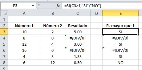 Función ESERROR en Excel