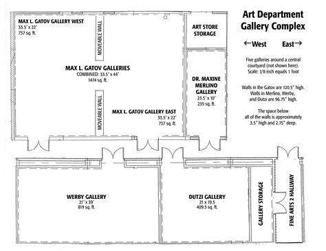 Floor Plan Art Gallery Layout - Download Free Mock-up