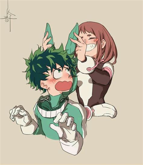 Imagenes Izuku X Uraraka 💚🌸 My Hero Academia Hero Hero Academia Characters