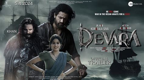 DEVARA Official Trailer Jr NTR Janhvi Kapoor Saif Ali Khan