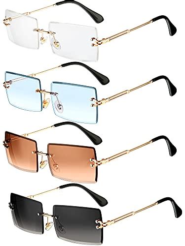 Men S Square Rimless Fashion Glasses A First Person Review