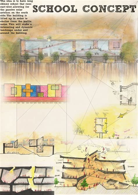 Habban Iv School Concept Sketches Architecture Sketch