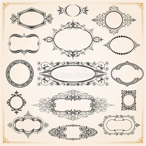 Decorative Frames And Borders Set Vector Stock Vector Illustration Of