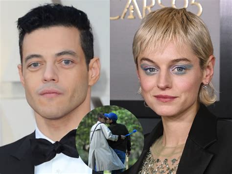 rami malek discusses relationship  emma corrin calls  fascinating