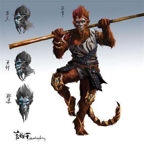 Artstation Monkey King Character Concept Art Design Jay Wong