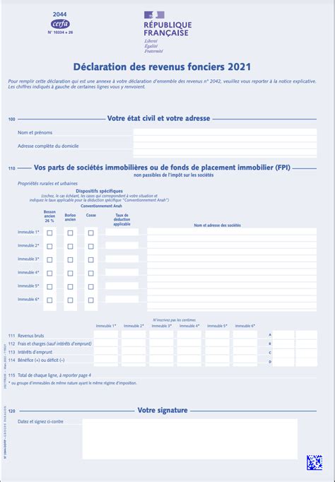 Comment Remplir Le Formulaire 2044 Pour Votre Pinel