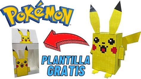 Como Hacer A Pikachu De Los Pokemon Diy Figuras De Papel