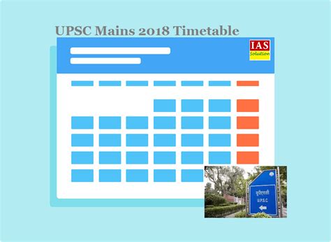 UPSC CSE Mains 2018 Timetable 7 Days Time Given For Optional Subject