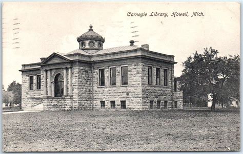 Howell Carnegie Library 1915 | Historical photos, Carnegie library, Taj ...