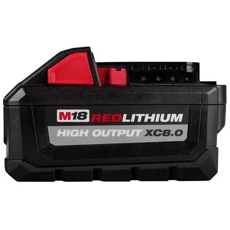 Milwaukee M18 REDLITHIUM XC8 0 18 V 8 Ah Lithium Ion High Output