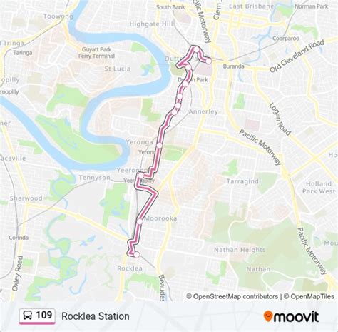 109 Route Schedules Stops And Maps Rocklea Station Updated