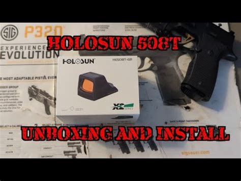 Holosun 508T GR Unboxing And Install YouTube