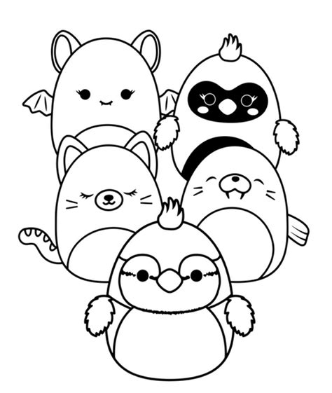 Squishmallows Coloring Pages Free Pdf Printables Hobbies Point