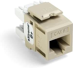 Leviton 61110 BI6 Extreme Quick Port Connector Ivory 25 Pack Amazon