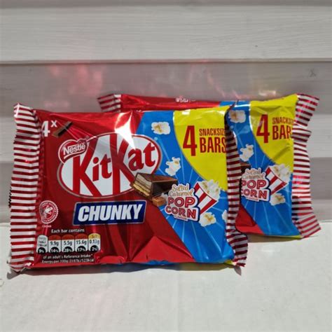 Nestle Kit Kat Chunky Salted Caramel Popcorn 4pk 2 For £150