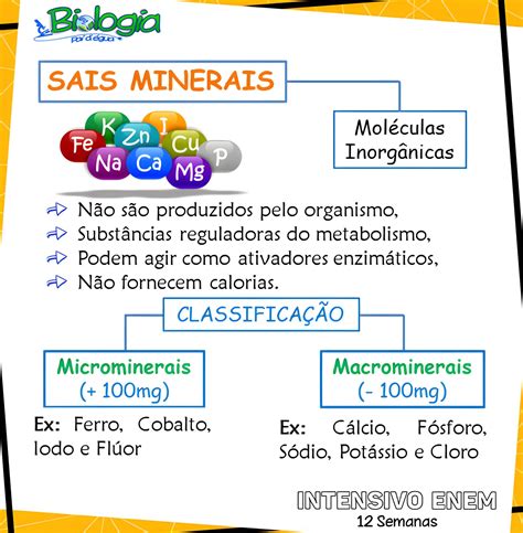 Mapa Mental Sobre Sais Minerais Maps Study