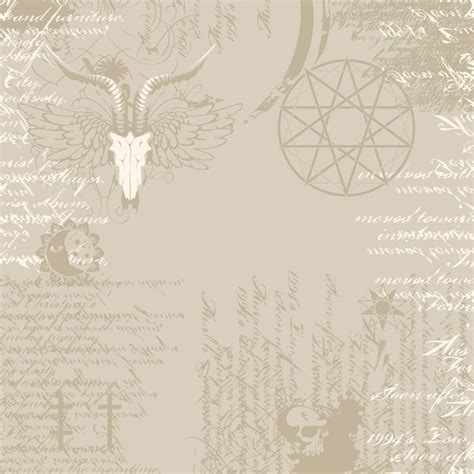 Premium Vector | Background with occult symbols