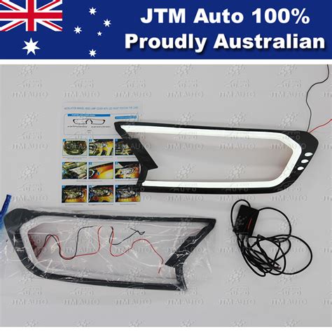 Led Drl Daytime Running Light Headlight Cover For Ford Ranger Mk