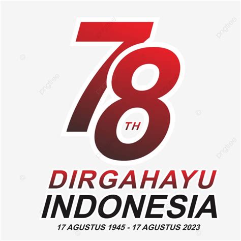 Hut Ri 78 Logo On Indonesia Independence Day 2023 Official Free Vector Hd Hut Ri 78 Logo Logo