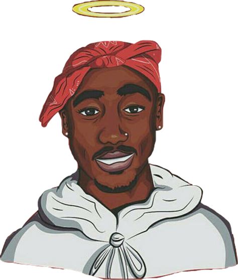 Download Freeedit Tupac 2pac Shakur Freetoedit Cartoon Tupac Png Clipart Png Download