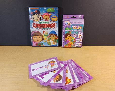 Dora the Explorer, Spanish/english Cards and Nickelodeon Merry ...