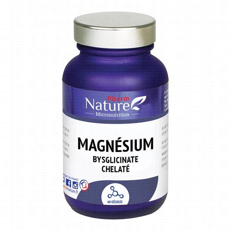 PHARM NATURE MICRONUTRITION Magnesium bisglycinate chélaté 60 gélules